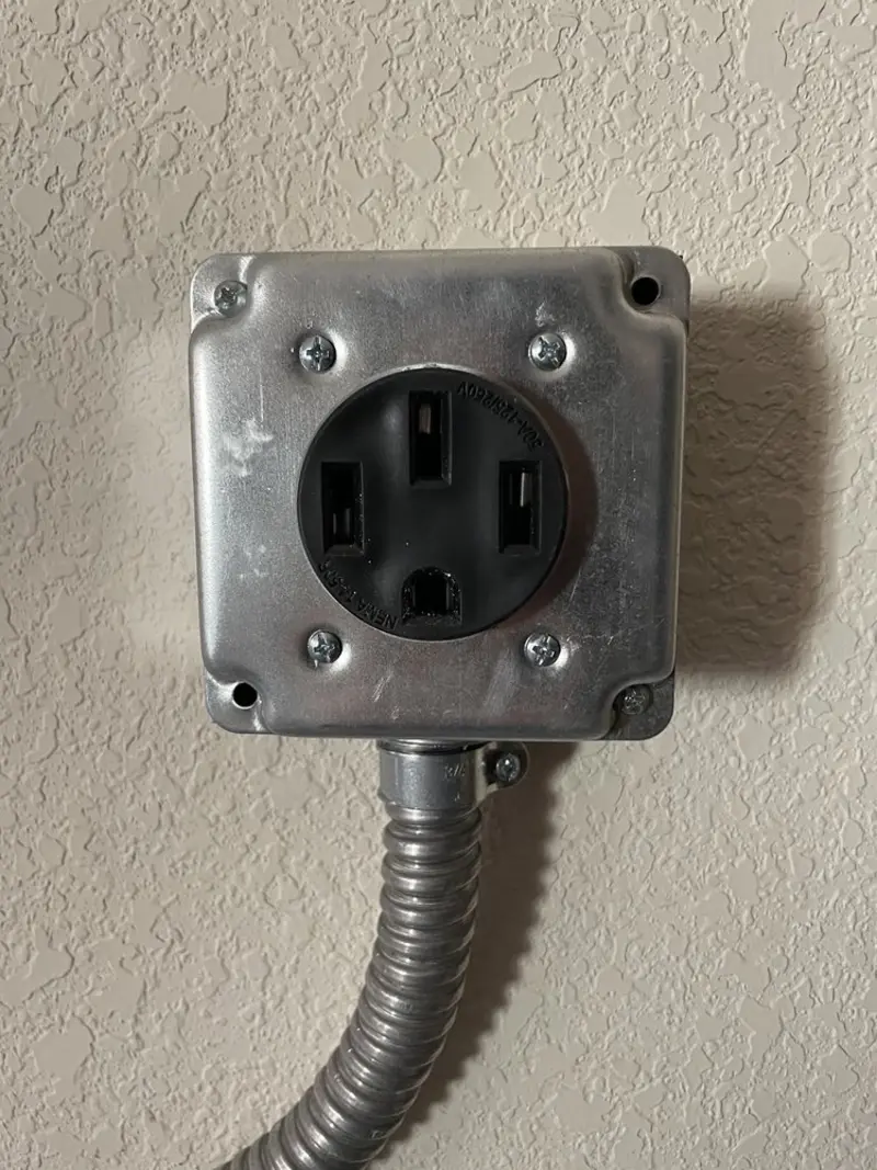 NEMA 14-50 outlet installed for Smart Home Electrical in Red Lion